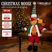 Animated Christmas Moose Decoration