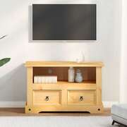Brown Pine Tv Cabinet 91x43x56cm