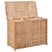 Laundry Bin Solid Wood Natural 87.5x46x67cm