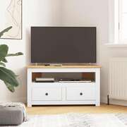 Corner Tv Cabinet Solid Pine 93x49x49cm