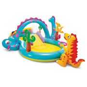 Dinoland Play Centre Inflatable Kids Pool with Slide