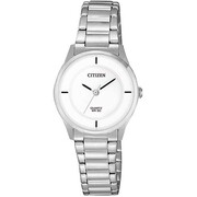 Citizen womens stylishly paired with a gorgeous silver dial watch 