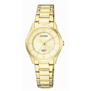 Citizen womens subtle matte gold tones wrist watch 