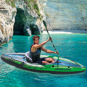 Kayak Boat Inflatable K1 Sports Challenger 1 Seat Floating Oars River Lake