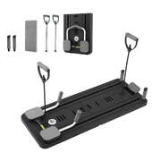 Pilates Reformer Board Foldable Multi Functional Exercise Trainer Black