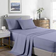 Comfort Bamboo Cooling 2000TC Sheet Set Ultra Soft Bedding - King Lilac Grey