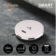 Genie Smart Robotic Vacuum Cleaner Auto Suction Mop for Pet Hair White