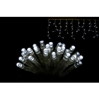 200 LED White Icicle Flashing String Lights