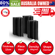 Acoustic Foam 60pcs Corner Bass Trap Sound Absorption