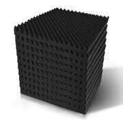 40pcs Studio Acoustic Foam Sound Absorption Proofing Panels 50x50cm Black Eggshell 