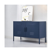 Stylish Metal Locker Storage Shelf Organizer Cabinet Buffet Sideboard