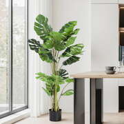 Artificial Monstera Tree 140cm Faux Indoor Plant Lifelike Home Decor 1.4m