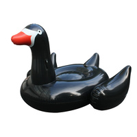 Inflatedlatable Giant Swan Black Metallic 189 x 181 x 118cm