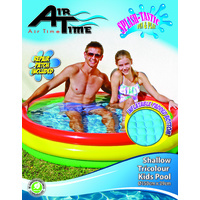 Large 3 Ring, Inflatable Pool with Padded Floor 150 x 29cm