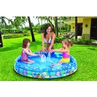 Tropical Fish Theme Inflatable Round Pool  122 x 25cm 