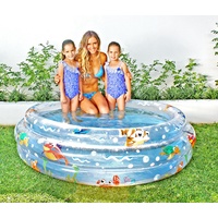 Rainbow Theme Inflatable Oval Pool 250 x 208 x 50cm