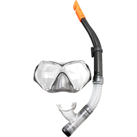 Deluxe Snorkel and Mask Set Black
