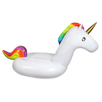 Inflatable Pool Float Giant Rainbow Unicorn 275 x 115 x 127cm  