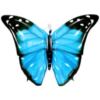 Inflatable Pool Float Jumbo Butterfly Blue 133 x 183 x 24cm