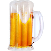 Inflatable Pool Float Mug of Beer Air Mat 182 x 125 x 25cm