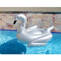 Inflatable Pool Float Elegant Giant Swan Silver 183 x 162 x 117cm