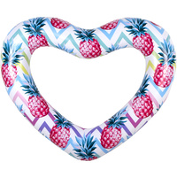 Giant Heart Swimring Pineapple Deflated lated Size: 160 x 135cm