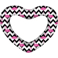 Giant Heart Swim Ring Zigzag Flamingo Deflated latable Size 160cm