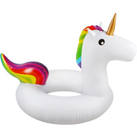 Giant Unicorn Swim Ring Deflated  Size 116 x 116cm