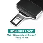 Car Vehicle Seat Belt Extension Extender Strap Black Safety Buckle