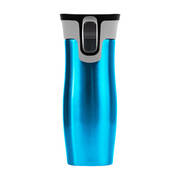 Autoseal Thermos Coffee Water Bottle Travel Mug Drink Cup Flask Blue