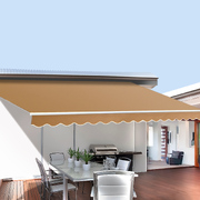 Retractable Folding Arm Awning Manual Sunshade 2.5Mx2M Beige