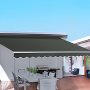 Folding Arm Awning Outdoor Awning Canopy Retractable 5Mx3M Grey