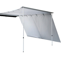 Weisshorn Car Shade Awning 3 X 3M W/ Extension 3 X 2M   Grey