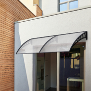 Window Door Awning 1Mx4M Transparent Hollow Sheet Plastic Frame