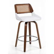 Wooden Bar Stools Swivel Kitchen Counter Stool Chair 60cm Seat Height Premium Quality Design