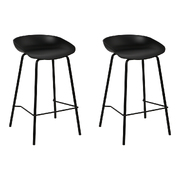 2x Bar Stools Kitchen Counter Stools Metal