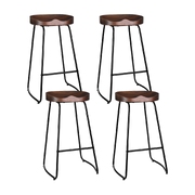 4x Vintage Tractor Bar Stools - Black 75c