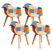 Set of 4 Retro Style DSW Replica Dining Chairs  Modern Design