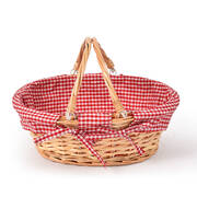 Picnic Basket Wicker Storage Carry