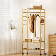 Clothes Rack Wardrobe Coat Stand 169cm  Versatile Freestanding Clothing Organizer