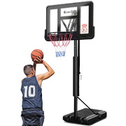 3.05M Basketball Hoop Stand System Adjustable Height Portable Pro Black