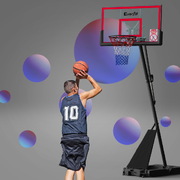 3.05M Basketball Hoop Stand System Adjustable Height Portable Red Pro