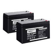 Giantz 2X 12V 7.2Ah SLA Battery AGM Rechargeable Sealed Lead Acid Batteries