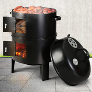 Bbq Grill 3-In-1 Charcoal Smoker