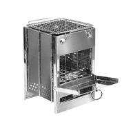 Stainless Steel BBQ Grill Folding Stove Portable Outdoor Camping Large