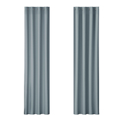 2X Blockout Curtains Eyelet 140x230cm Grey