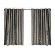 2X Blockout Curtains Grey 300CM x 230CM