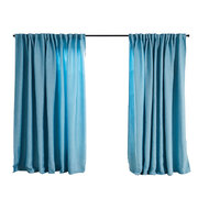 2X Blockout Premium quality Curtains blue180CM x 230CM