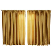2X Blockout Premium quality Curtains Mustard 240CM x 230CM 