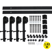 1.83M Classic Style Double Sliding Barn Door Roller Kit